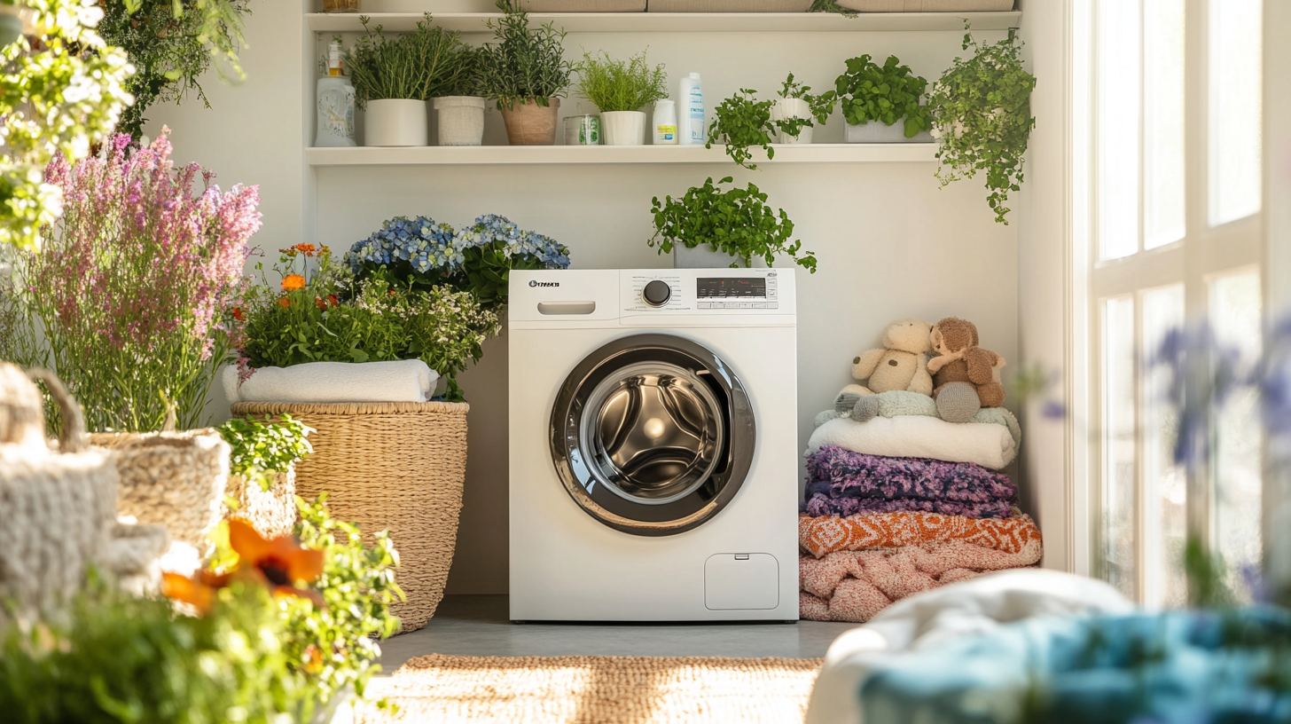 A dryer in a clean, sunlit room