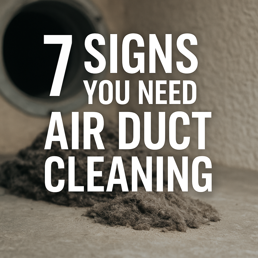 7 Signs you need air duct cleaning featured image