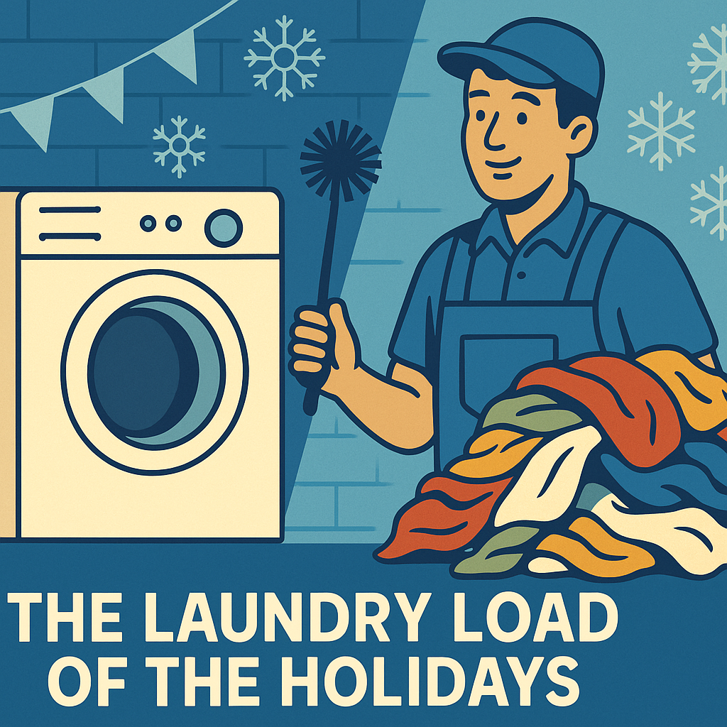 Holiday Laundry Illustration