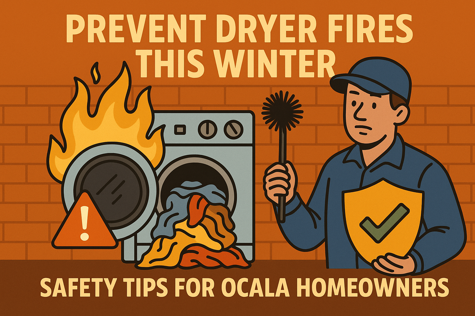 Dryer Fire illustration