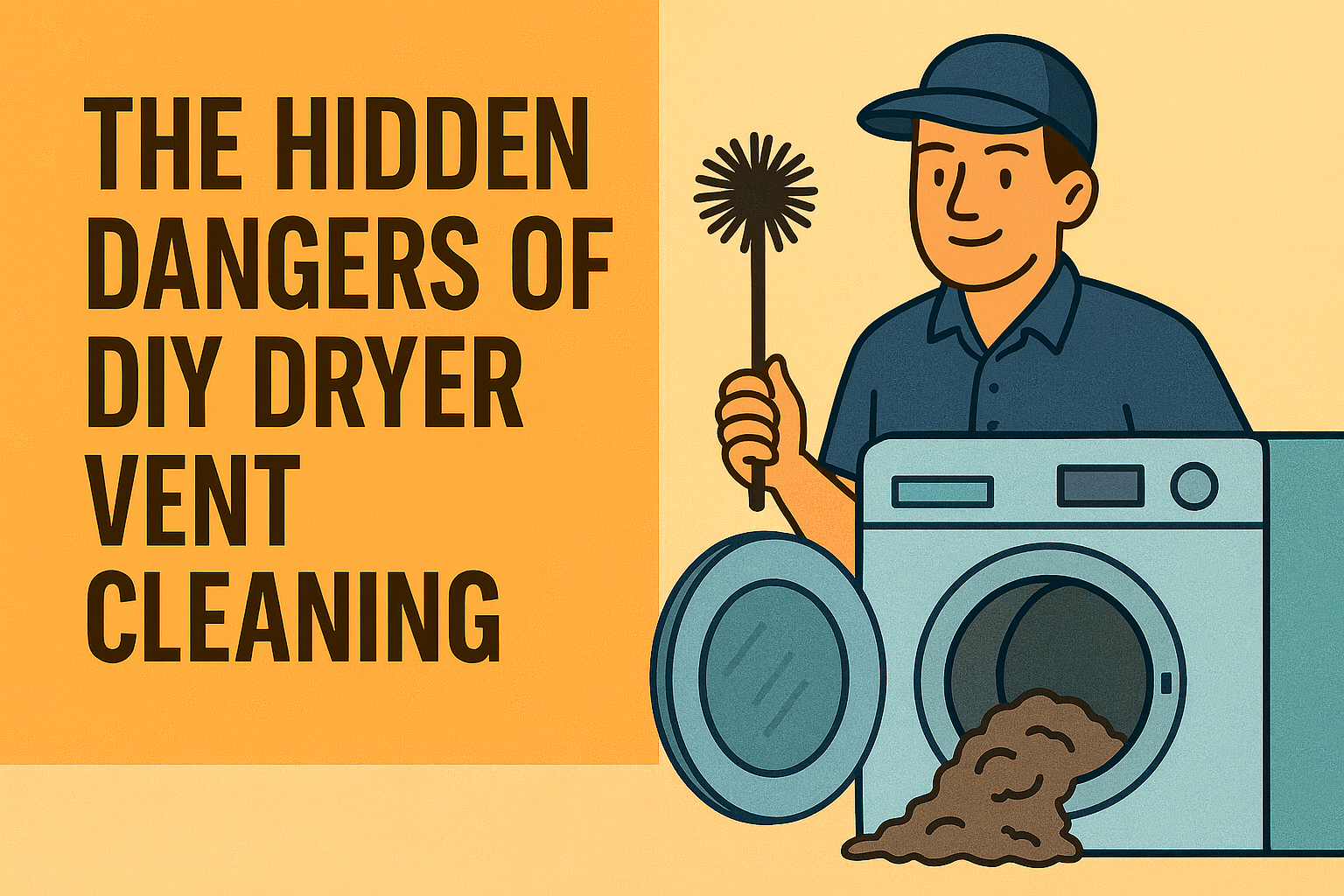 Hidden Danger of Dry Vent Cleaning Illustration