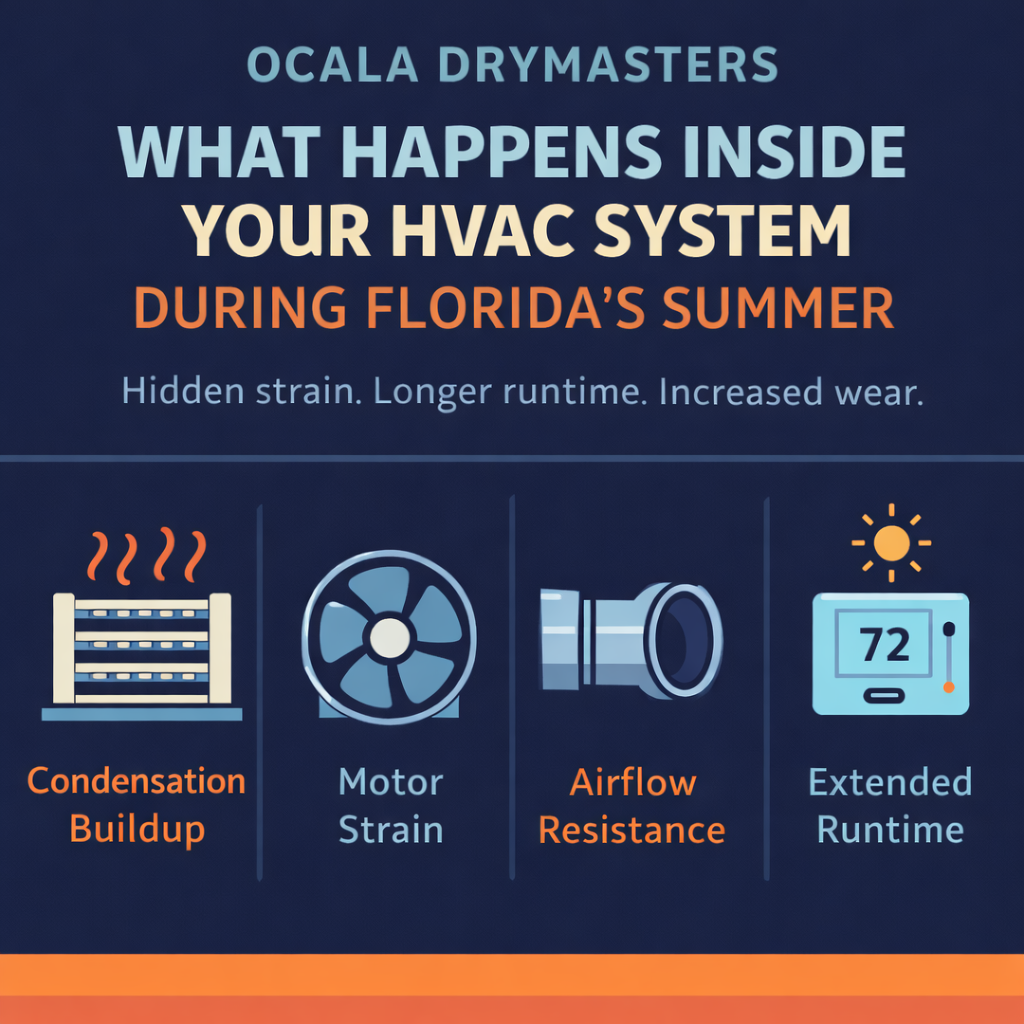 Illustration on What happens inside your HVAC in the Summer.
