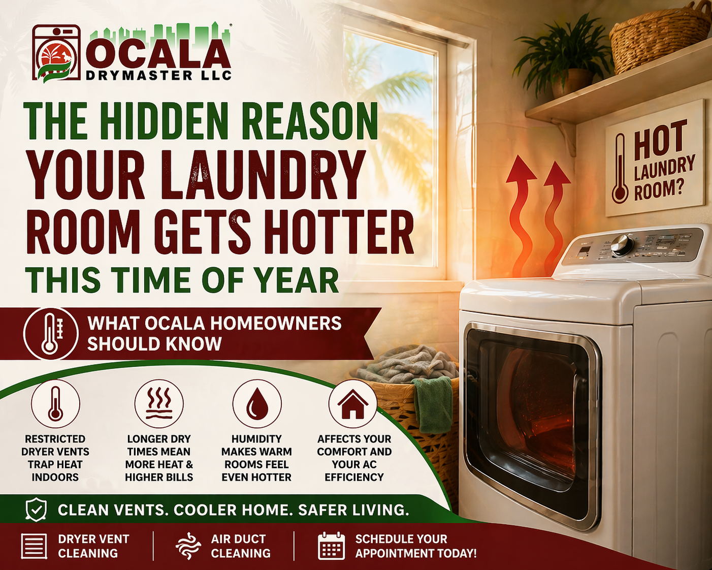 High temperature laundry room